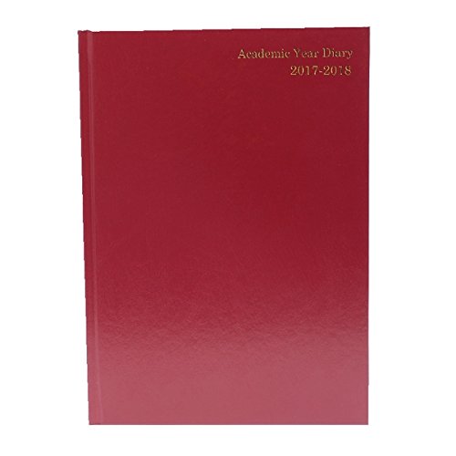 Download Condiary A4 Week To View 2017/18 Academic Diary - Burgundy
