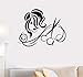 Produktbild Wandtattoo Wohnzimmer Wandtattoo Schlafzimmer Friseur-Salon-Haarschnitt-Schere-Frisur