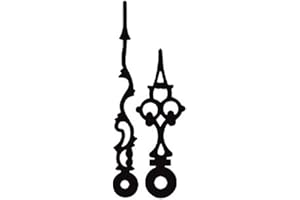 SELVA 1 Paar Zeiger, gebuchst JUNGHANS Uhrwerke (60/43, Schwarz)