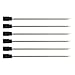 Price comparison product image COM-FOUR® 6x thin ballpoint pen refill in black, 7 cm, for COM-FOUR® Tactical Kubotan Pen (black - 6 pieces)