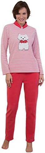 MASSANA Women's Pijama Mujer 2 Piece Pyjamas, ROJO FRESA V52, X-Large