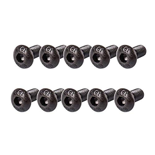 Preisvergleich Produktbild PMT 10x YFS Halbrundkopf Inbus Schraube Schwarz 12.9 M3x6