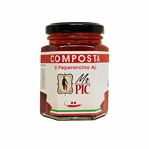 Composta di peperoncino Aji (110 g) - Mr PIC: il Peperoncino Toscano di alta qualità - Carmazzi: la più ampia linea di prodotti piccanti in Italia