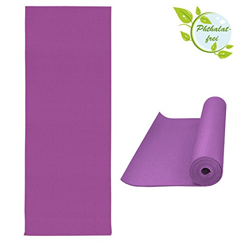 Yoga-Matte LIFE 183 cm x 61 cm x 0,4 cm Yogamatte in vielen Farben rutschfest phthalatfrei für Gymnastik Turnen Pilates - 2