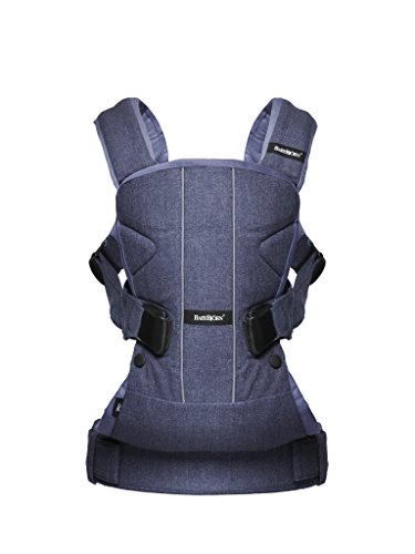 BABYBJORN Baby Carrier One (Denim Blue/Blue, Cotton Mix)