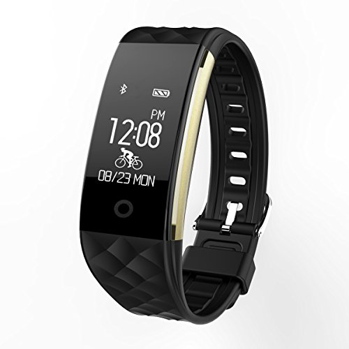 Fitness Armbänder Yarrashop Wasserdichte Smart Armband Herzfrequenz-Monitor Sport Wristband Fitness Tracker Multi-Sport-Modus Gesundheit Monitor Pedometer Anruf Nachricht Erinnerung für IOS Android Phone