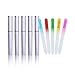 Eggsnow 5PCS Nail files With Case,Crystal Nail File for Manicure and Pedicure,Glass Nail File Set With Hare Silver Case