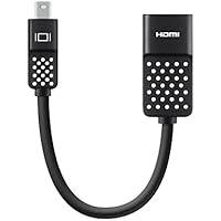 Belkin F2CD079bt - Adaptador de Mini DisplayPort a HDMI (4K, para dispositivos con mini-DP) negro