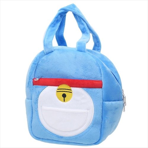 Doraemon BLY - Bolsa de almuerzo (felpa, 18 x 21 x 12,5 cm), color azul