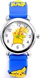 Hot Selling Pokemon Style Armbanduhr 3D Silikon Armbanduhr Geschenk Set für Mädchen Jungen Kinder Kinder blau