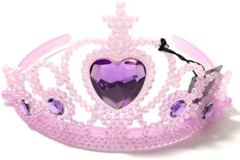 GIRLS TIARA CROWN QUEEN PRINCESS FANCY DRESS HEN NIGHTS BIRTHDAYS PARTYS (Lilac)