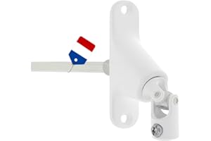 COPPERCART Sortie de Caisson Volet Roulant 90° – D590MB - Longueur 355 mm – Renvoi de Manivelle 6 Pans 7 – Système de Manœuvre à Manivelle – Blanc – Fixation Vis