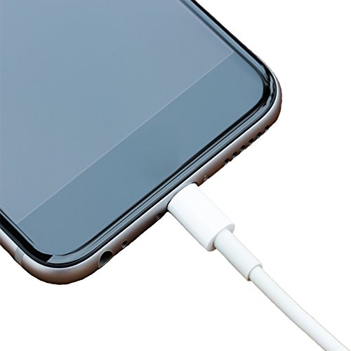 2x Lightning Ladekabel – USB Lade und Sync Kabel für Apple iPhone, iPad, iPod – Qualitätskabel von Lucky Case , 1m weiß - 2
