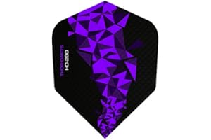 THOR-DARTS Lot de 30 ailettes de fléchettes Ultra résistantes HD-280 F2-150 microns - Très Longue durée de Vie (Extra Forte lightberry 150 microns) Rouge