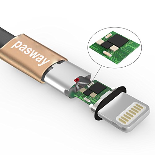 Pasway Lightning Kabel Nylon geflochten, 3 Pack (3FT, 6FT, 10FT), Lightning Durable Nylon geflochten extra lange Schnelle Ladekabel 2.0 A Micro USB Cord für iPhone 7/7 Plus / iPhone 6S / 6S Plus / 5 / 5s / 4 / SE IPad iPod (Gold) - 2