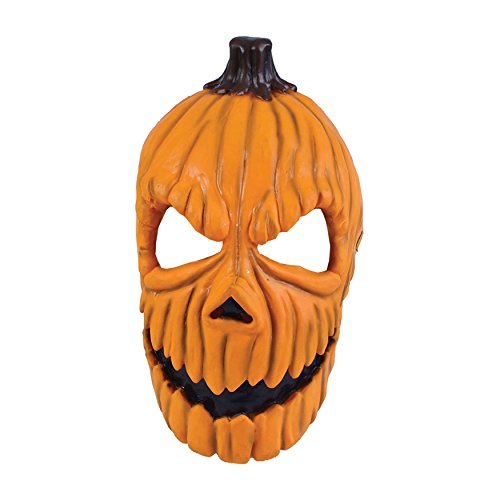 Bristol - Pumpkin Kürbis Maske Kürbiskopf Gesichtsmaske - orange / schwarz - Einheitsgröße Erwachsene
