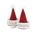 Produktbild Santa Christmas Hat with Hand Stitched Naughty Or Nice Festive Holiday Hat