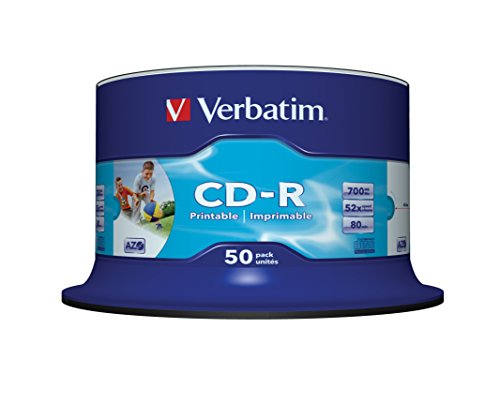 Verbatim CD-R AZO Wide Inkjet Printable – ID Branded CD-R 700MB 50Stück(e), 43309 - 2