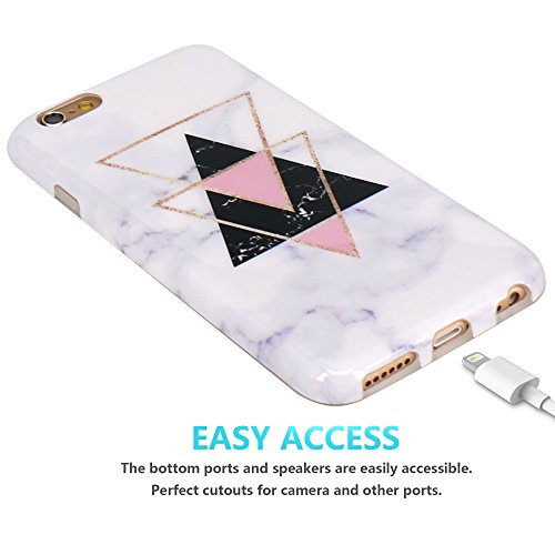 JIAXIUFEN iPhone 6 Funda Funda de Silicona Suave Case Cover Protecci n C scara Soft Gel TPU Carcasa Funda para Apple iPhone 6 6S - Oro Tri ngulo M rmol Dise o reviews JIAXIUFEN iPhone 6 Funda Funda de Silicona Suave Case Cover Protecci n C scara Soft Gel TPU Carcasa Funda para Apple iPhone 6 6S - Oro Tri ngulo M rmol Dise o