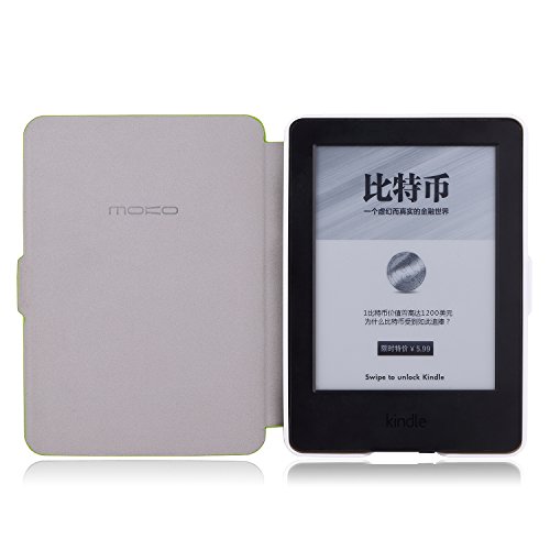 Kindle 7.Gen Hülle Case – MoKo Superleicht PU Leder Tasche Schutzhülle Schale für Amazon E-reader Kindle (7. Generation – 2014 Modell)(Nur Geeignet für Kindle 2014 Modell mit Touchscreen), Grün - 3