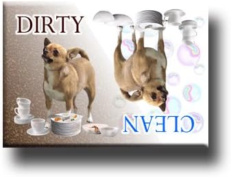 Chihuahua Clean Dirty Dishwasher Magnet No 1