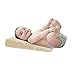 Produktbild CompuClever Universal Baby Krippe Kissen Memory Foam Krippe Keil Kind Kissen Acid Reflux Reducer und Nasenstau Minderer Neugeborenes Baby Sleep Positioner mit Baumwolle abnehmbarem Deckel als Schwangerschaft Kissen Keil verwendet