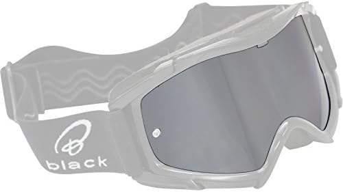 5090-1000 - Black Rock Motocross Goggle Lens Silver/Mirror