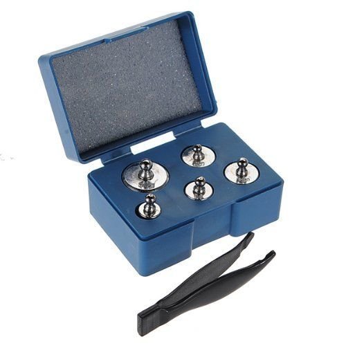 Kalibrierung Gewichte Set für Tasche Waage or Digitalwaagen in 100g, 200g und 500g – Edelstahl Übungs gewichte by Trimming Shop – Silbern, 7 Pcs – Total 505g - 3