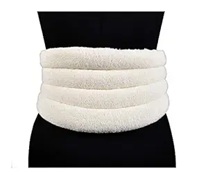 AaraamSek Microwavable Therapeutic Heating Pad for Waist and Lower Back Pain Relief (Cream Colour)