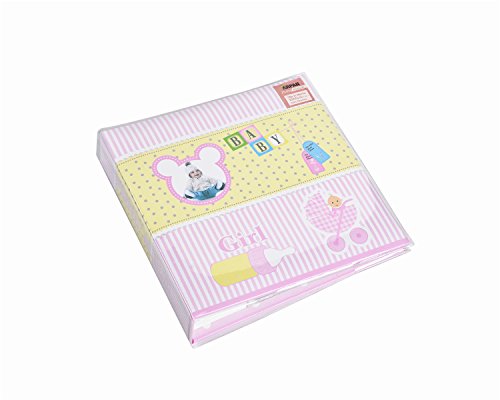 Baby Girl Pink Slip In Case Photo Album For 200 Photos (4'' x 6")