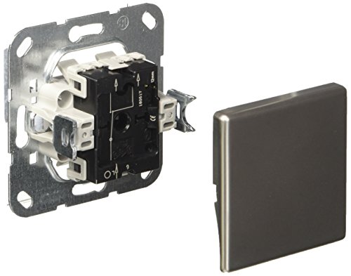 Preisvergleich Produktbild Gira 012120 Tastschalter senkrecht Wechsel Gira E22 Edelstahl