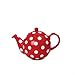 Produktbild London Keramik Globus 4 Tasse Teekanne Rot Mit Weißen Flecken (Packung mit 4)