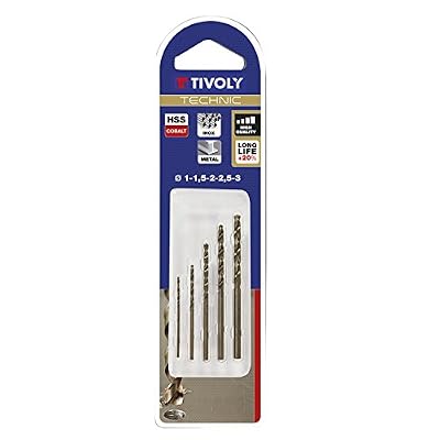 Tivoly 11468570003 Lot de Forets Metal Cobalt Technic, Bronze, Set de 5 Pièces