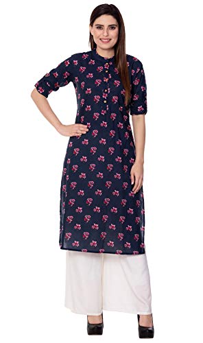 Women's Straight Cotton Printed Kurti