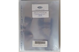 ANTEC Enigma Heavy Duty Acid Free Archival Safe A4 Portrait Pockets for Ring Binder Albums - 50 Pack