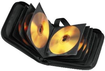 Black 40 Disc Holder Storage Bag Wallet Hard Case Cover For CD DVD