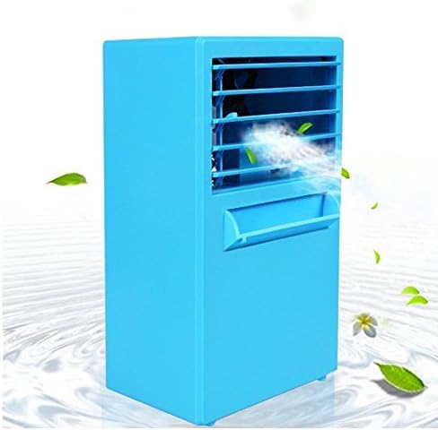 Saienfeng Mini Portable Air Conditioner Fan 9.5-inch Small Desktop Fan Quiet Personal Table Fan Mini Evaporative Air Circulator Cooler Humidifier