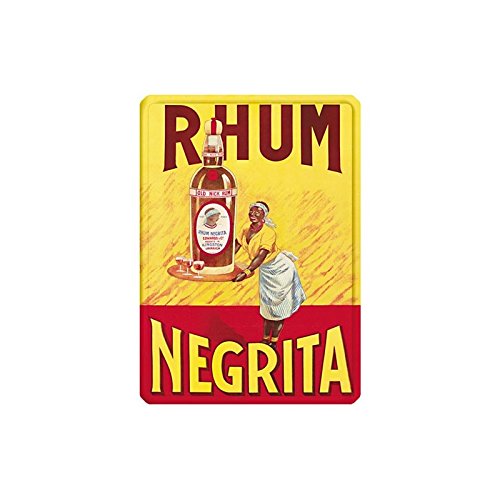 Editions Clouet 29018 Tableau d'Affichage Rhum Negrita Dorfinant CP Métal 15 x 21 cm