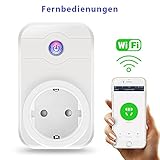 Intelligente Steckdose, Roadwi Smart WLAN Steckdose(EU), Steuern Sie Ihr Gerät v