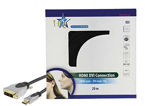 HQ Premium Anschlusskabel (HDMI auf DVI) 20 m - 2