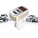 Produktbild Dual USB 4.8A KFZ-Ladegerät schnelles adaptives Laden für iPhone für Samsung Galaxy (Gold)