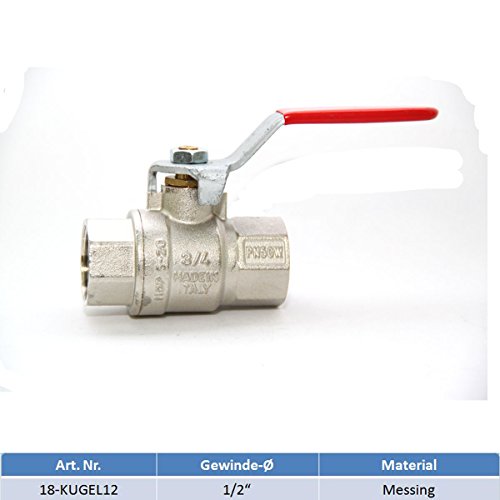 Preisvergleich Produktbild MARETEAM® Kugelhahn Messing 1 / 2"