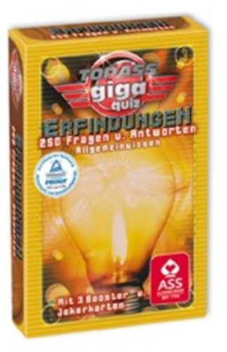 Preisvergleich Produktbild ASS Altenburger Spielkarten 22573102 - ASS Altenburger - TOP ASS Giga Quiz "Erfindungen"