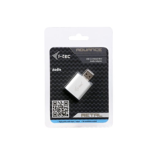 i-tec USB 2.0 Metal Mini Audio Adapter,ideal für Notebook Ultrabook Tablet PC , Windows Mac Linux - 7