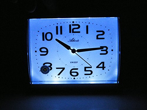 Atlanta Wecker Automatisches Nachtlicht Quarz Analog Senioren – 1919-4 - 2