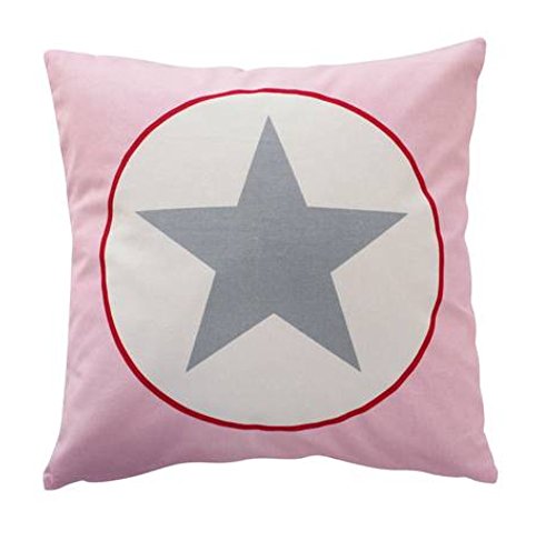 Cushion cover, Pink big star 50 x 50 [A]