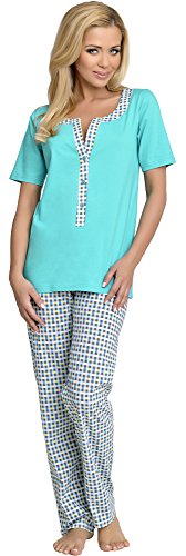 Be Mammy Maternity Pyjama Set Eva (Turquoise, L)