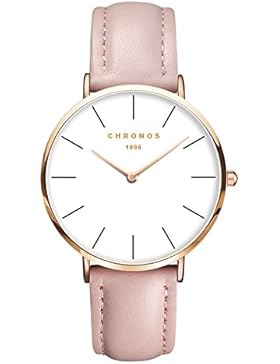 Mode Schöne Damenuhren Herrenuhren Quarzuhr PU Uhrenarmband Kleid Uhren Armbanduhren für Damen Herren Armbanduhren...