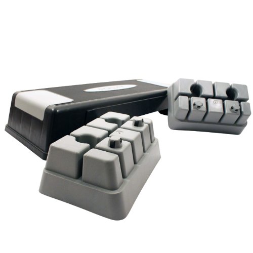 POWRX Steppbrett Höhenverstellbar Stepper Step Trainer Aerobic Stepper Stepbench Bis 150 kg - 2