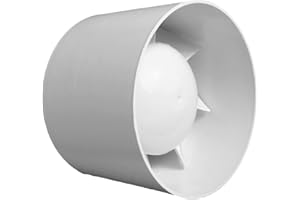 DOSPEL EURO 3 Ventilateur Gainable Ø150mm Silencieux, Résistant à l'Humidité IPX2, Adapté à Tous Espaces